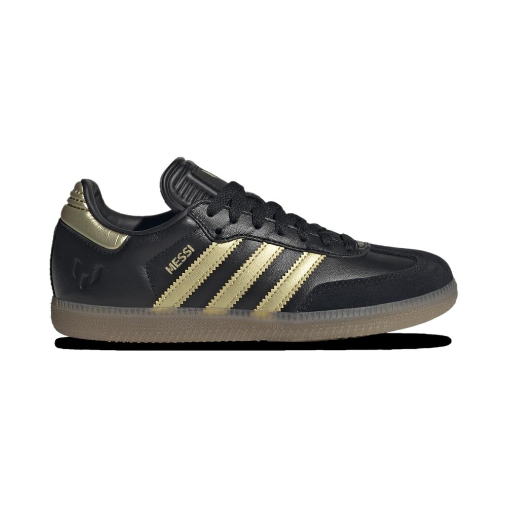 Adidas Big Kids' Originals Samba Messi Casual Shoes Black/Metallic/Core Black 4